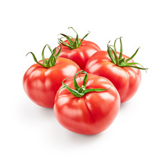 Tomatoes isolated on white background