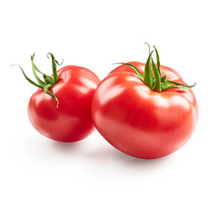 Tomatoes isolated on white background