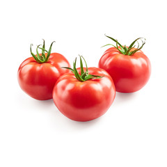 Tomatoes isolated on white background