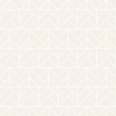 Vector seamless lattice pattern. Modern subtle texture with monochrome trellis. Repeating geometric grid. Simple design background.
