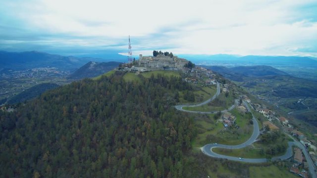 Fumone, comune in the Province of Frosinone in the Italian region of Lazio. Italy.