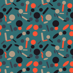 Color explosion seamless pattern. Autentic design for textile, print or digital.