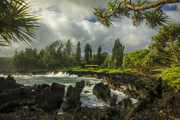 Keanae Peninsula on the Hana Road, Maui, Hawaii