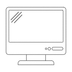 monitor computer isolated icon vector illustration design