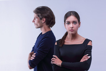 closeup.conflictuale young couple