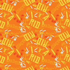 Madrid creative pattern. Digital design for print, fabric, fashion or presentation.