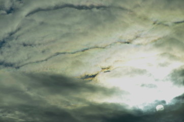 The sky with beautiful dark clouds