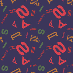 Paris creative pattern. Digital design for print, fabric, fashion or presentation.