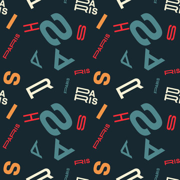 Paris creative pattern. Digital design for print, fabric, fashion or presentation.
