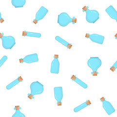 Seamless pattern bottle glass. Seamless texture background