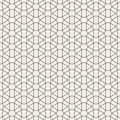 Vector seamless pattern. Modern stylish texture. Geometric striped ornament. Monochrome lattice