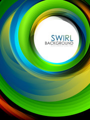 Spiral swirl flowing lines 3d effect abstract background