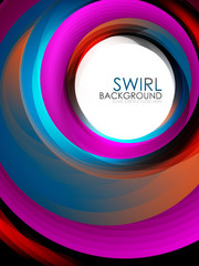 Spiral swirl flowing lines 3d effect abstract background