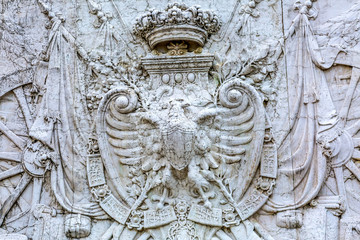 Royal Coat of Arms Victor Emanuele Monument Rome Italy