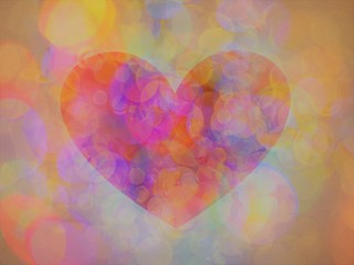 Colorful abstract background,heart,カラフルな抽象的背景,ハート