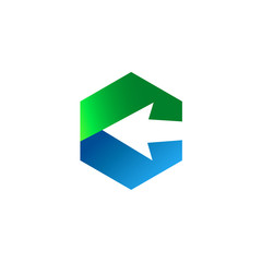 Arrow Hexagon Logo