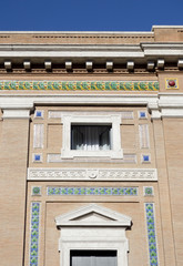 Obraz premium Facade of modern building in Rome, 2017.