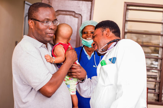 portrait of young people in a hospital.