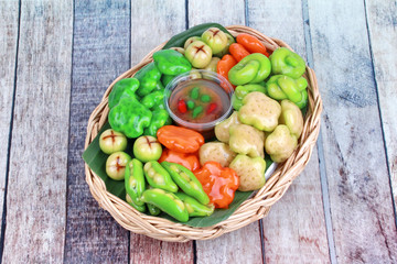 Popular Thai dessert in Deletable imitation fruits,Mung beans that make to fruit-shaped and coated with thin layer of jelly,Fruit Shaped Mung Beans .