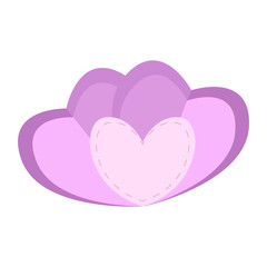 Isolated flower petals icon