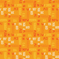 New York
 seamless pattern. Creative design for various backgrounds.