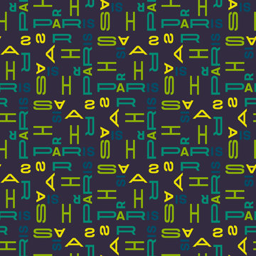Paris seamless pattern. Creative design for various backgrounds.