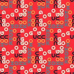 Hong Kong
 seamless pattern. Autentic artistic design for background.