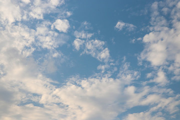 Fototapeta premium Nature blue sky with clouds outdoor cloudscape background