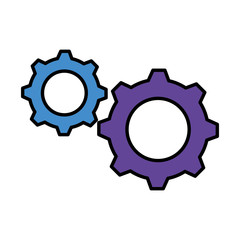 gears machinery isolated icon vector illustration design