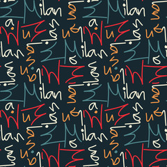 Milan seamless pattern. Autentic artistic design for background.
