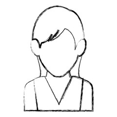 beautiful woman avatar character vector illustration design