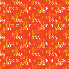 Barcelona seamless pattern. Autentic artistic design for background.