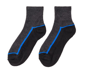 Socks isolated on white background.