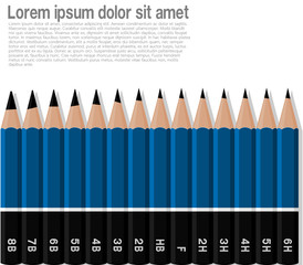 composition of drawing pencil on transparent background
