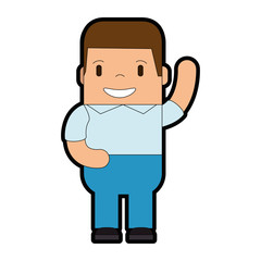 funny man avatar character vector illustration design