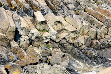 Columnar Joint in Gyeongju, South Korea.
