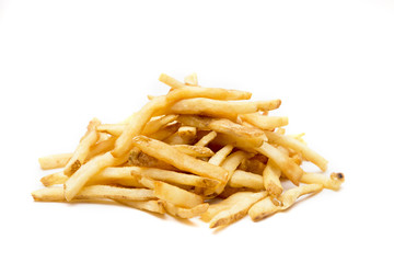 A Pile of French Fries with their Peels Included