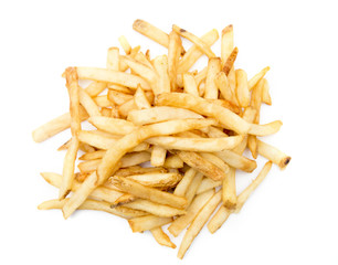 A Pile of French Fries with their Peels Included