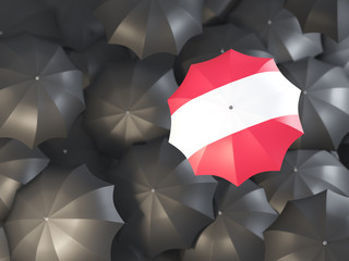 Umbrella with flag of austria