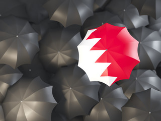 Umbrella with flag of bahrain