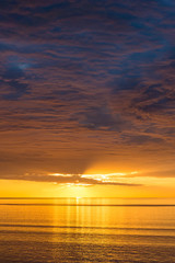 Spectacular sunset nature background