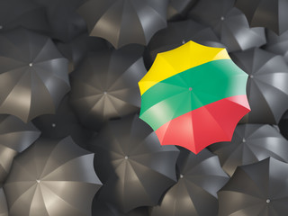 Umbrella with flag of lithuania