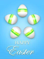Easter Greeting Card 3d illustration
