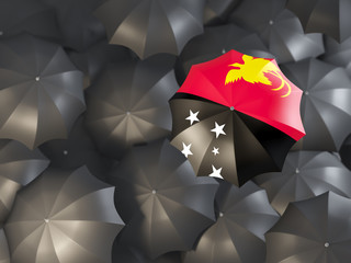 Umbrella with flag of papua new guinea