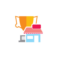 Shop Trophy Logo Icon Design