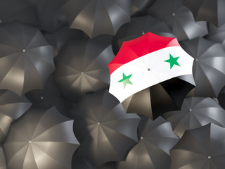 Umbrella with flag of syria
