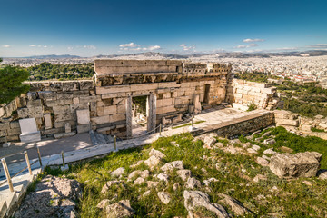 Main Entrance of Parthenon Acropolis of Athens Archaeological Place