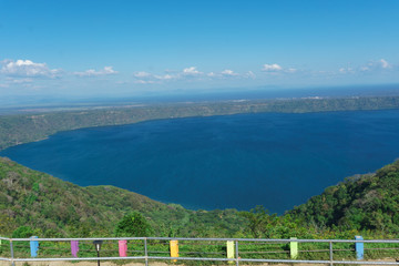 Fototapeta na wymiar top view from Catarina, top lake view