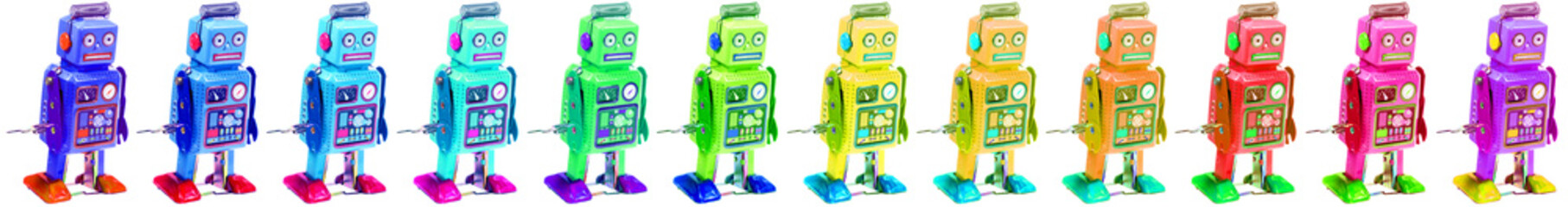 collection de robots couleurs