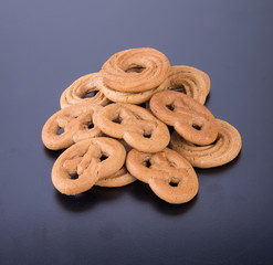 cookie or handmade assorted cookies on a background.